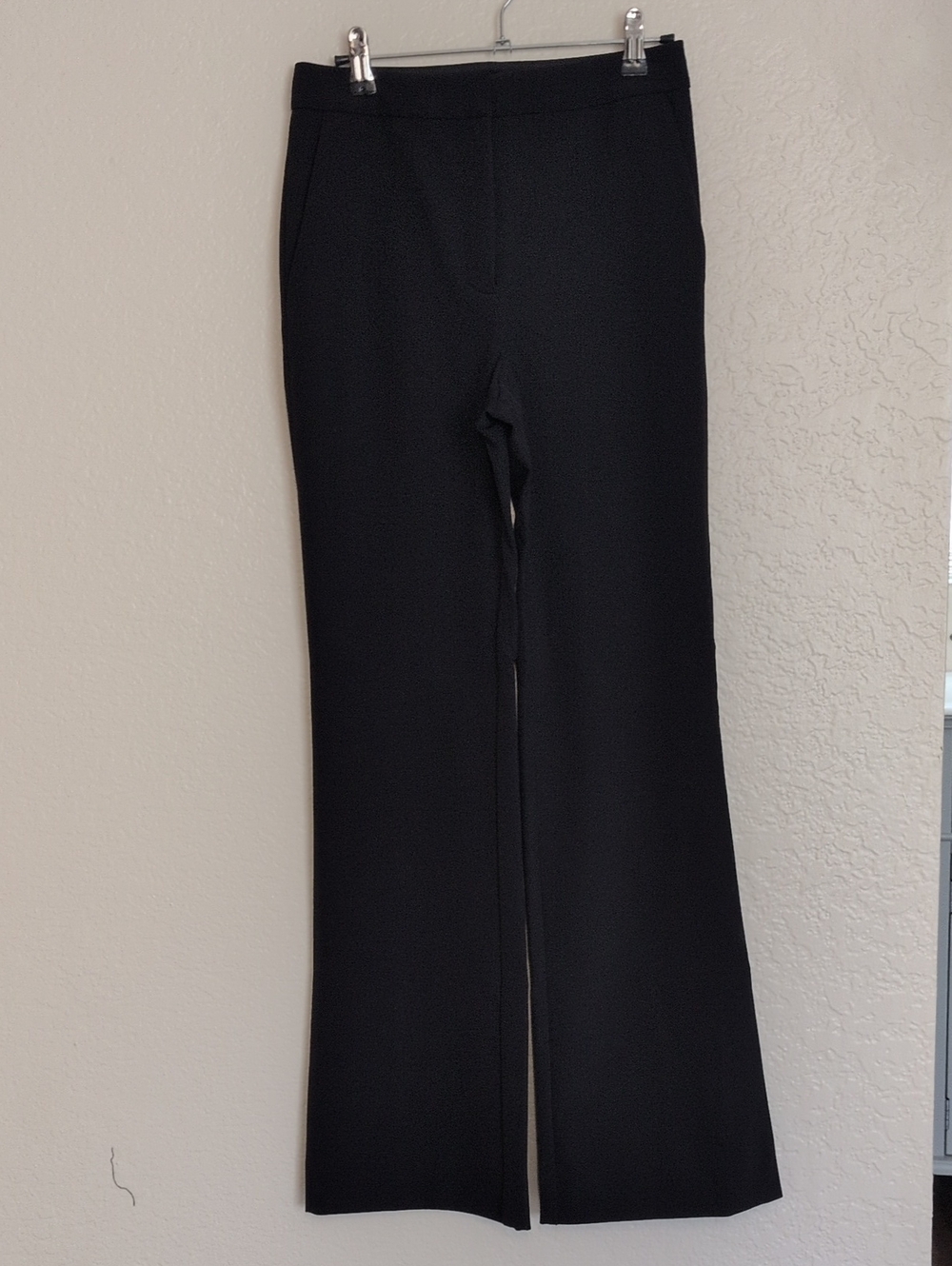 Women's Black Stretch Wide-Leg Pants